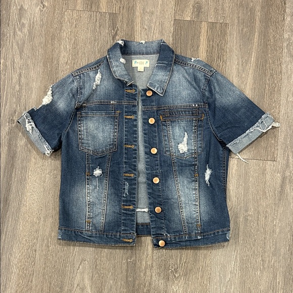 Love, Fire Blue Denim Jacket - Picture 1 of 3